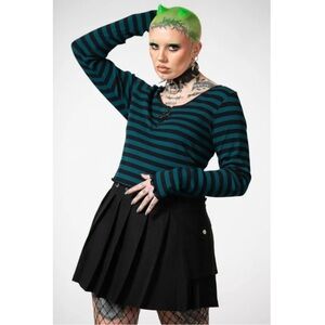 Kill Star Chimera Crop Top in Green and Black 3XL